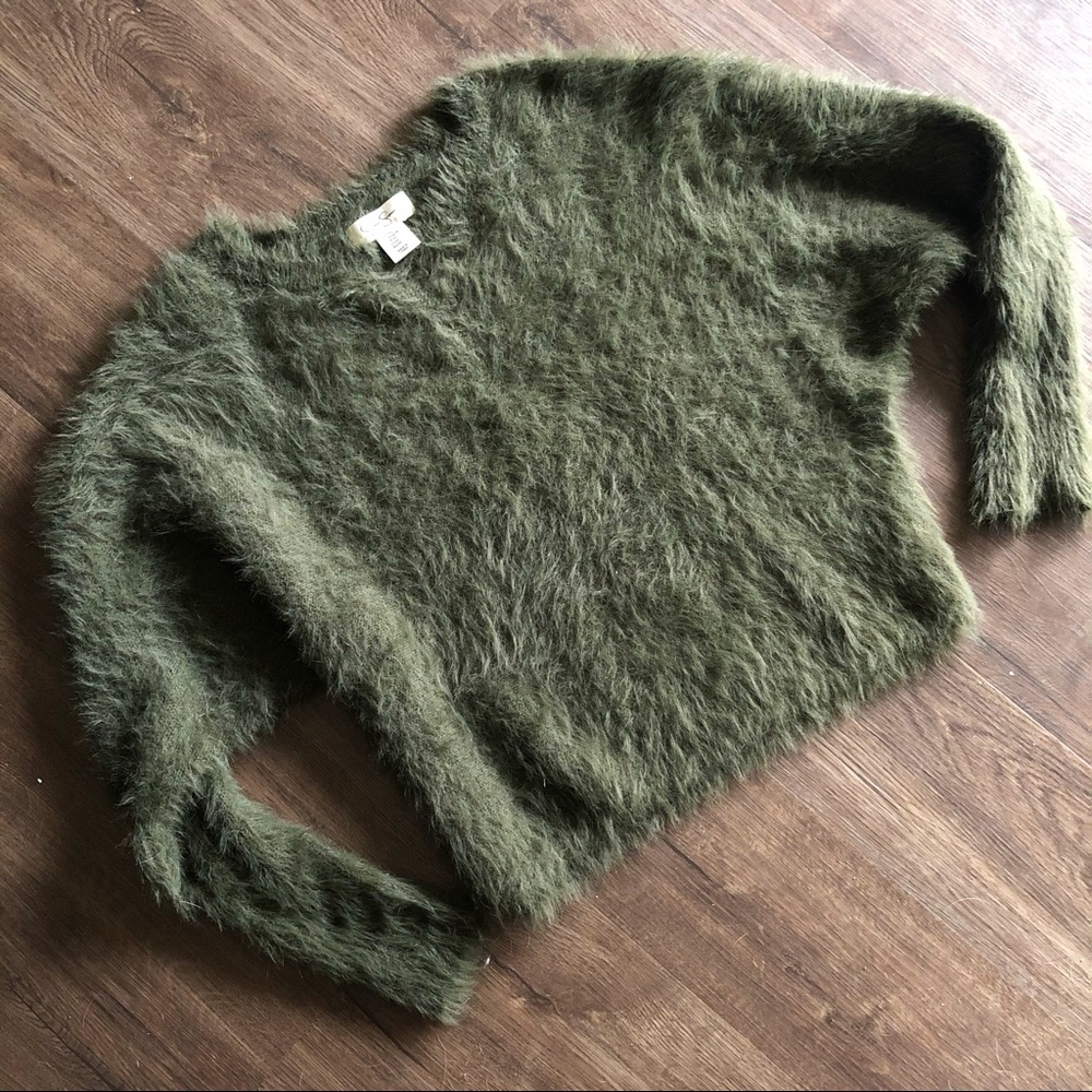 Jessica Simpson Green Oversized Sweater